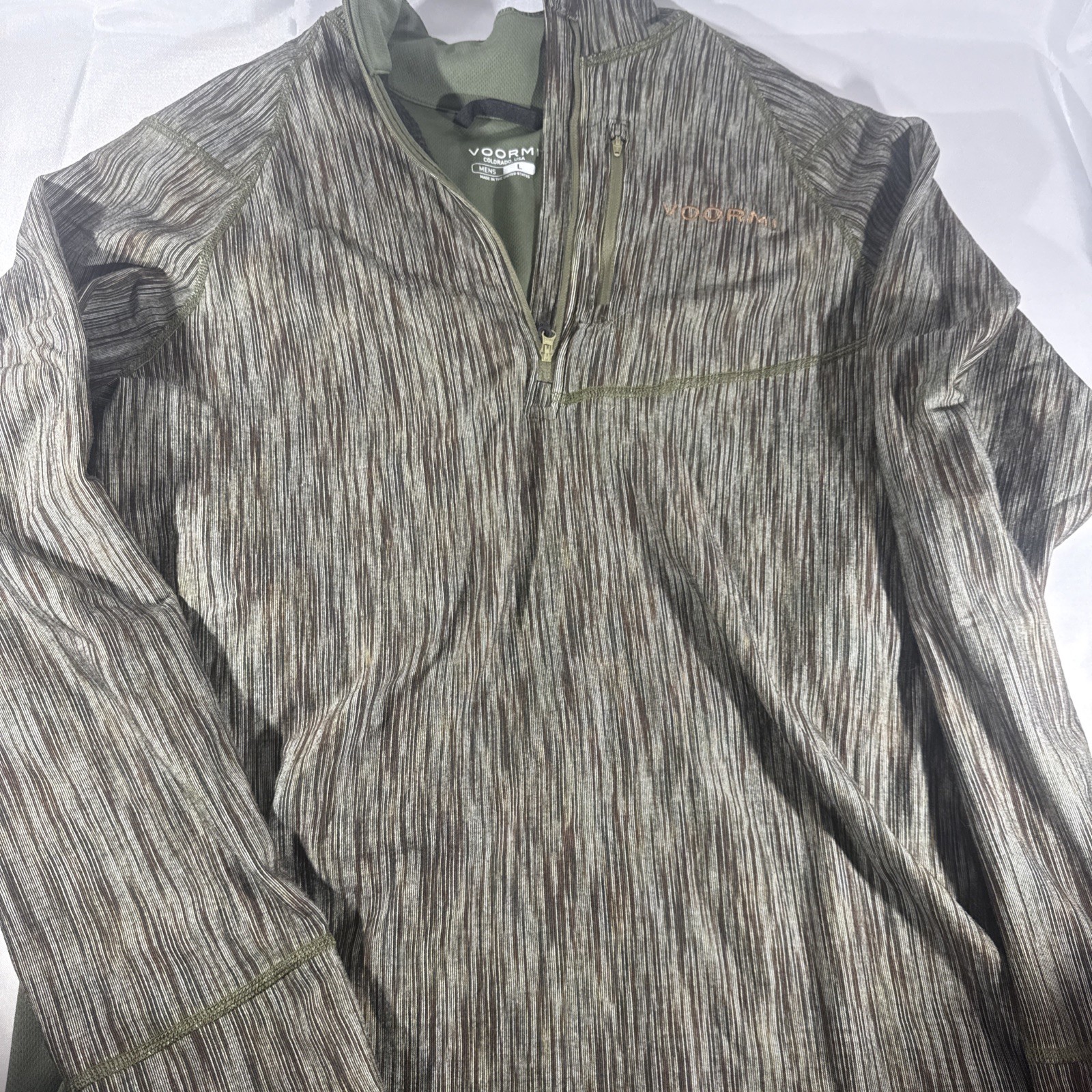 VOORMI - 1/4 Zip Mock Neck Large Blowdown Camo Pattern gallery