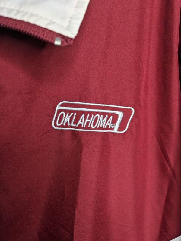 Vintage NWT Oklahoma Sooners Starter Jacket Windbreaker Spellout Team Apparel gallery