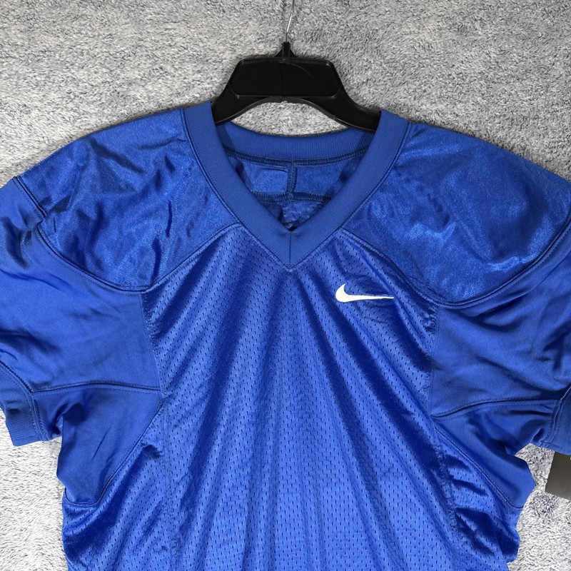 Nike Defender Football Practice Jersey Men’s Small Blue Blank New NWT gallery