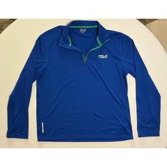 VTG Y2K Polo Sport Ralph Lauren Mens Blue ThermoVent Quarter Zip Pullover L