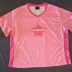 Vicci PBR Professional Bull Riders Jersey Pink 3XL V-Neck Sportswear