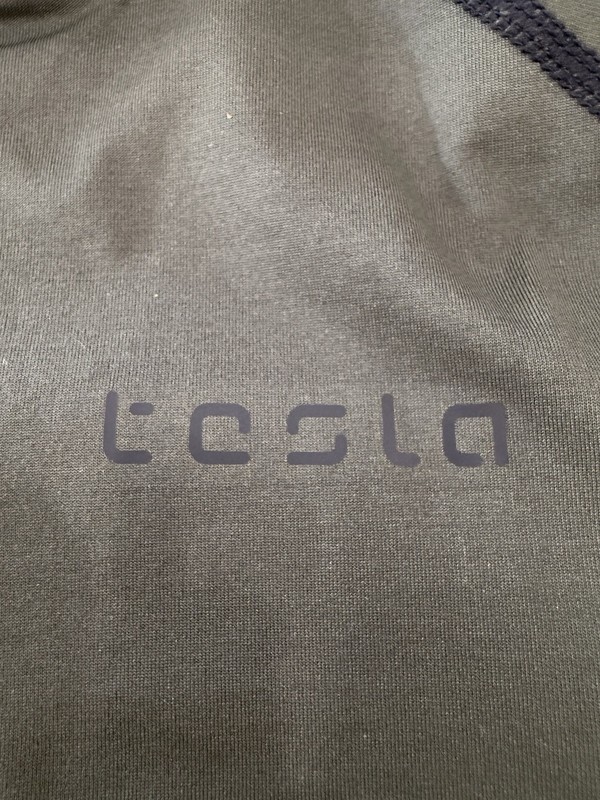 Tesla Men’s Hyper-Dri Athletic Mock Neck Compression Top In Olive Size XL gallery