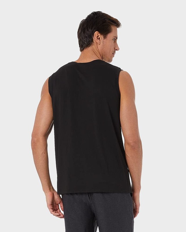 32 DEGREEES Men's Cool Classic Relaxed Tank | Anti-Odor | X-Large, Black gallery