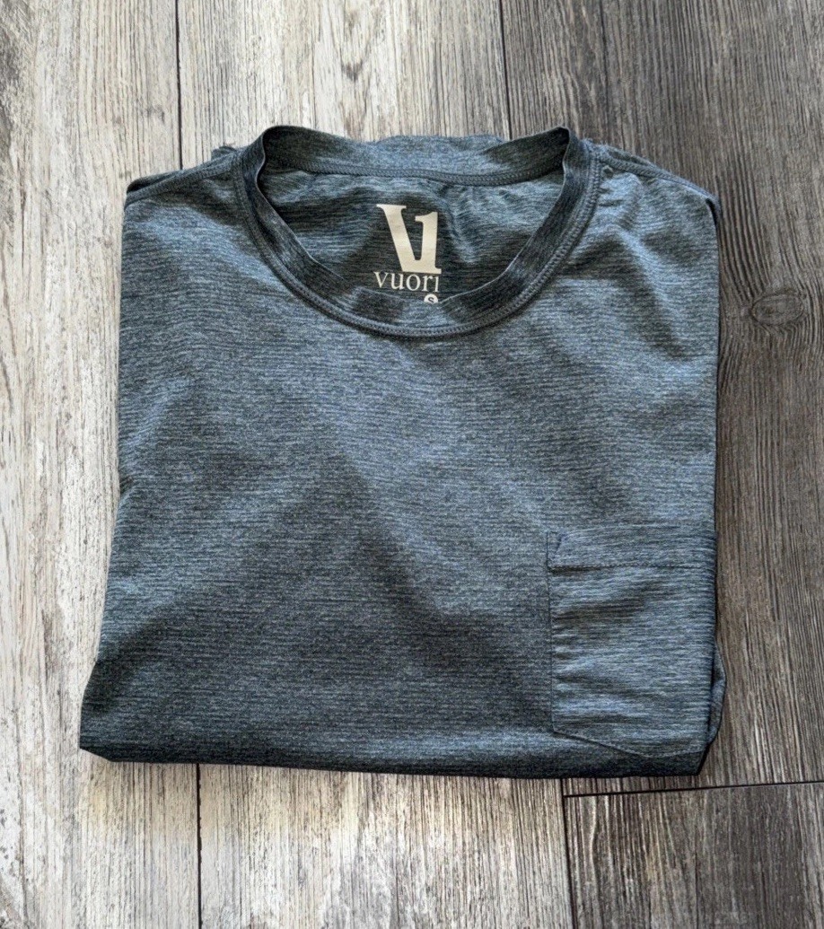 Vuori Shirt Tradewind Performance Tee Size S Heathered Gray Men’s gallery