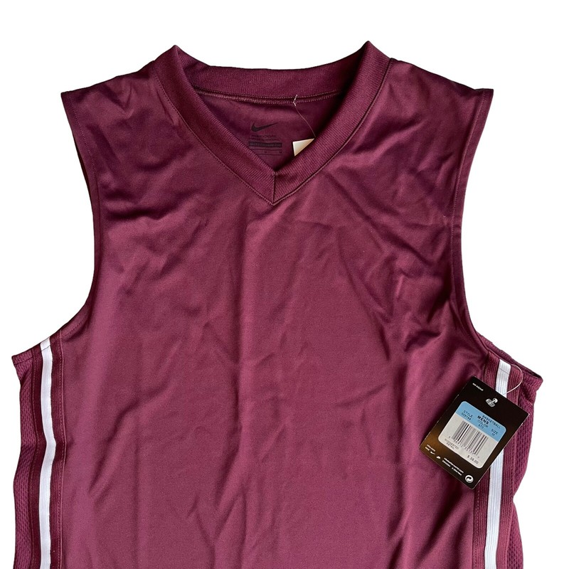 Nike Base Line Basketball Practice Jersey Men's Medium Maroon 509144 NWT gallery