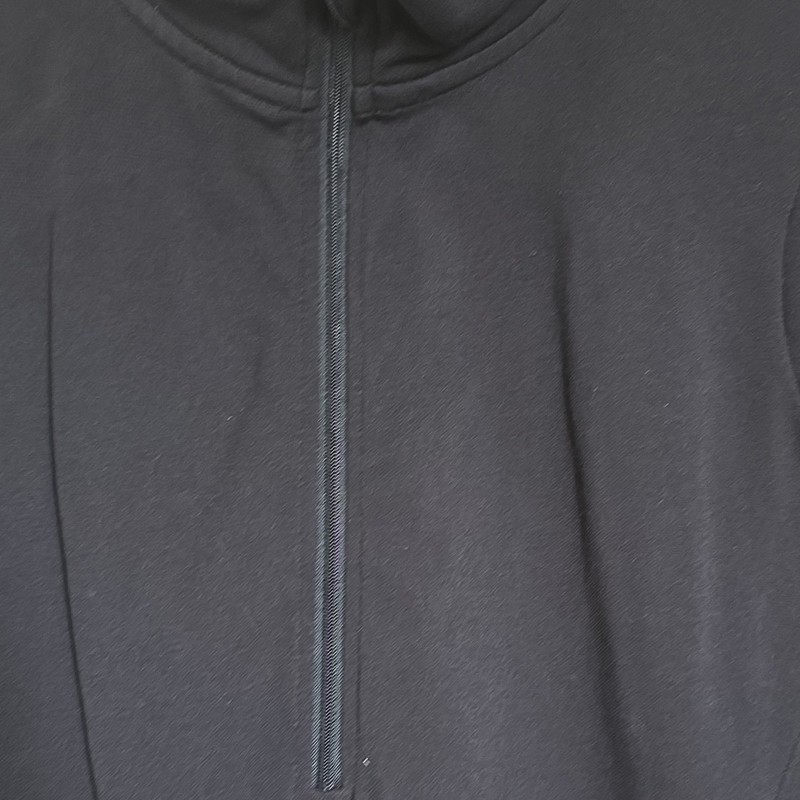 Xersion Quick-Dri Men's Striped 1/4 Zip Pullover Mock Neck Shirt Black Gray M gallery