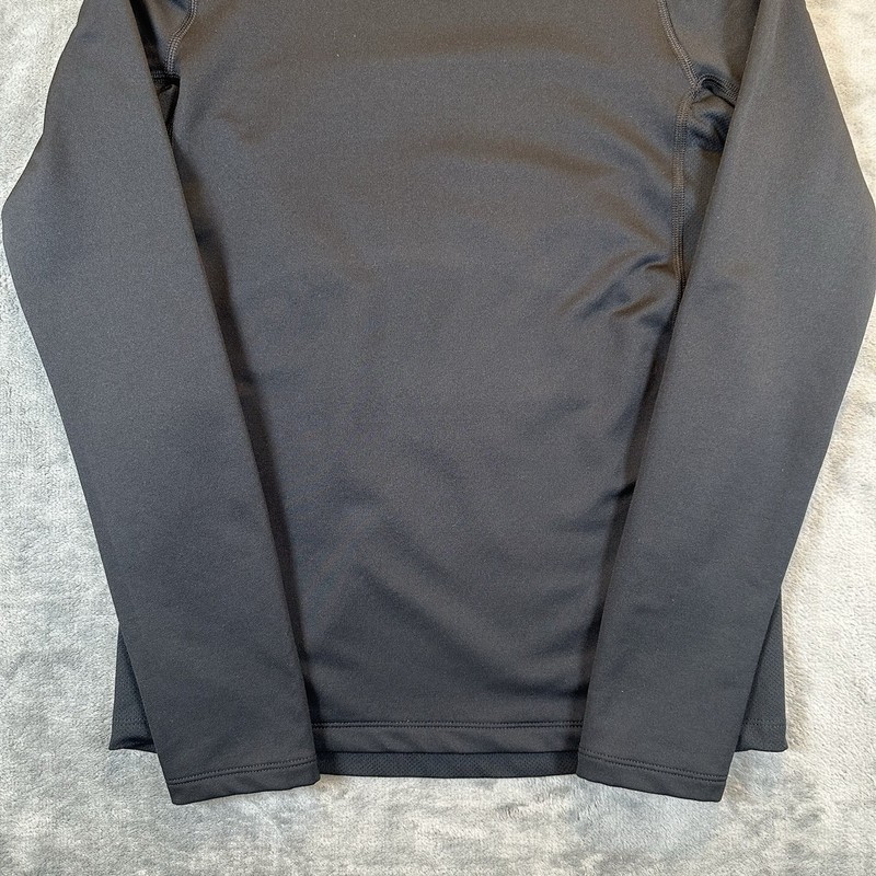 Under Armour Shirt Youth L Black Cold Gear Long Sleeve Fitted Mock Activewear gallery