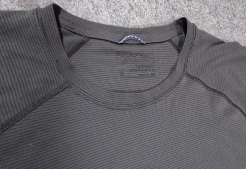 PATAGONIA LIGHTWEIGHT Gray Medium Capilene Cool Hiking Climbing Baselayer Shirt gallery
