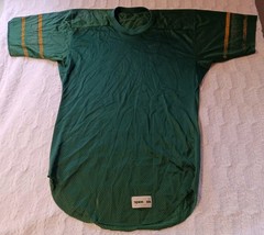 Vintage Spanjian Mesh Football Jersey Men’s Size Medium Green/Yellow Faded Print