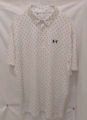 UNDER ARMOUR MEN’S LOOSE SHORT SLEEVE SIZE XLARGE POLYESTER WHT BLK,pink