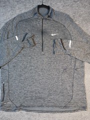Nike Men’s Grey 1/4 Zip Pullover Size 2XL Dri-Fit With Waffle Lining