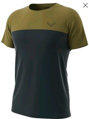 Dynafit Traverse S-Tech Men’s Short Sleeve Trail T-Shirt SZ XL Blueberry/Army