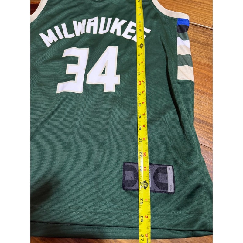 Fanatics Giannis Antetokounmpo #34 Milwaukee Bucks Jersey Mens Small Green NBA gallery