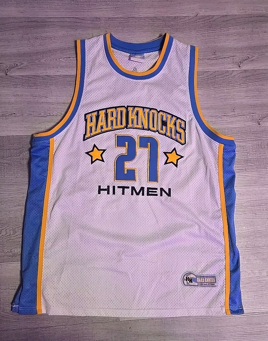 Hardknocks Hitmen White Blue Jersey Denver Nuggets Men’s Sz XL gallery
