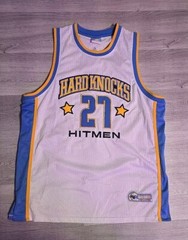 Hardknocks Hitmen White Blue Jersey Denver Nuggets Men’s Sz XL