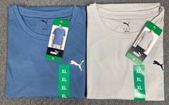 PUMA Men’s XL OR XXL Lot of 2 Active Tee Blue & Gray NWT