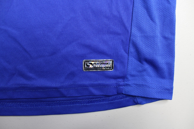 Mens M Medium Sondico Oldham Athletic AFC PFE Express Blue Soccer Polo Jersey gallery