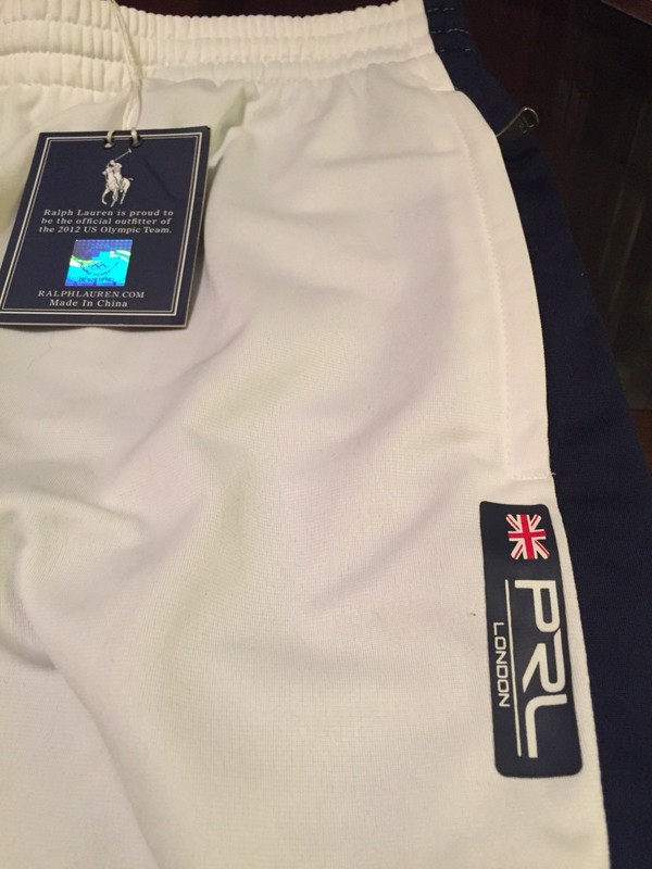 Ralph Lauren Gent’s Track Sweat Pants Britain Sz Large White New With Tags gallery