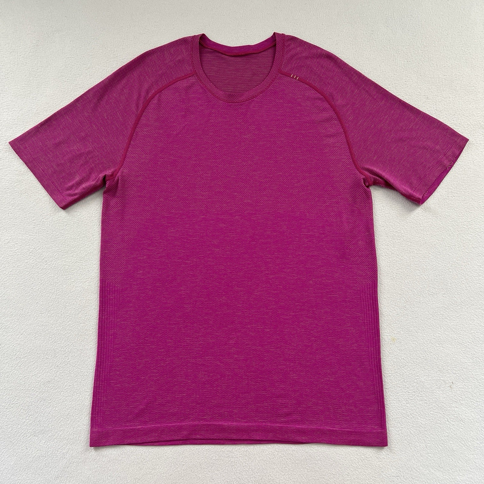 Lululemon Men Pink Clay Purple Highlight Metal Vent Tech 2.0 Workout Shirt Top M gallery