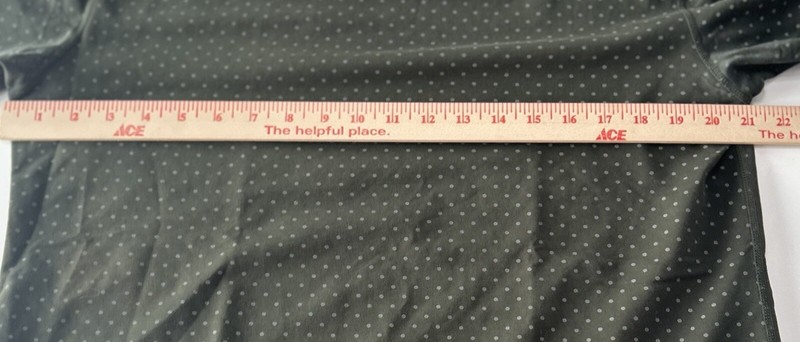 BYLT Drop Cut Lux Active T-Shirt * Large* Green Polka Dot Performance Stretch gallery