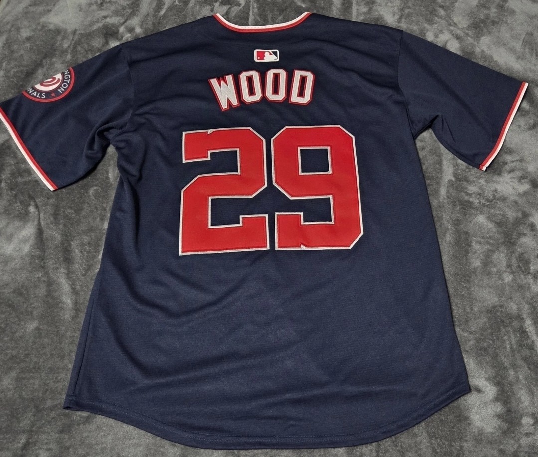 Fast Free Shipping! XXXL 3X James Wood Washington Nationals Stitched Jersey 29 gallery