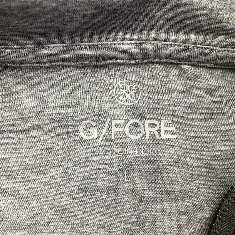 G/FORE Pullover Mens Large Gray 1/4 Zip Long Sleeve Forest Highlands Golf Top gallery