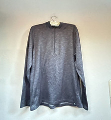 REI Co-Op Men’s Activewear Long Sleeves Pullover Shirt 1/4 Zip Top Large Gray