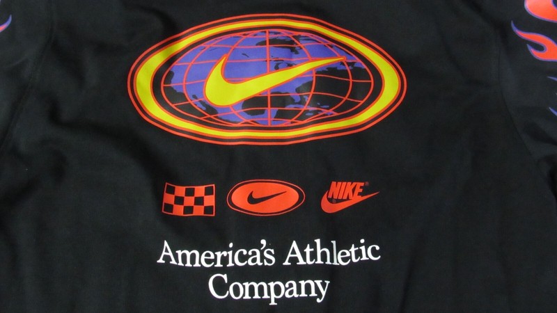 NIKE AMERICANA JERSEY TOP FLAMES BUTTON SHIRT ORANGE $85 DV9642-010 (M) gallery