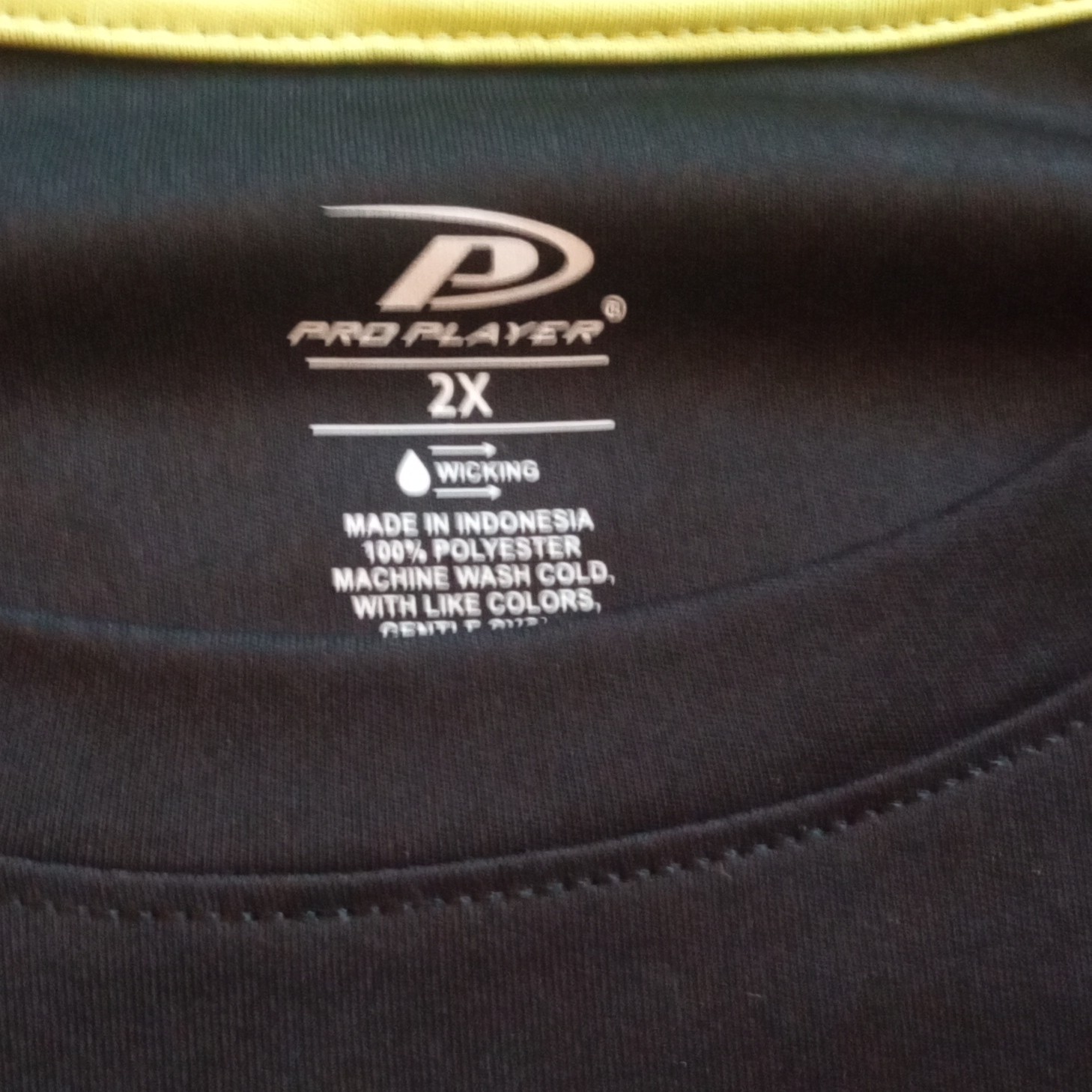 Pro Player Men's Moisture Wicking Crew Neck Short Sleeve T-Shirt Black 2X gallery