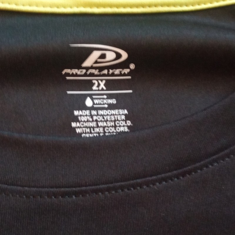 Pro Player Men's Moisture Wicking Crew Neck Short Sleeve T-Shirt Black 2X gallery