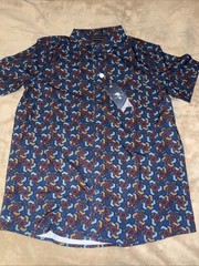 William Murray Next Stop Performance Golf Short Sleeve Button Down Sz Medium NWT