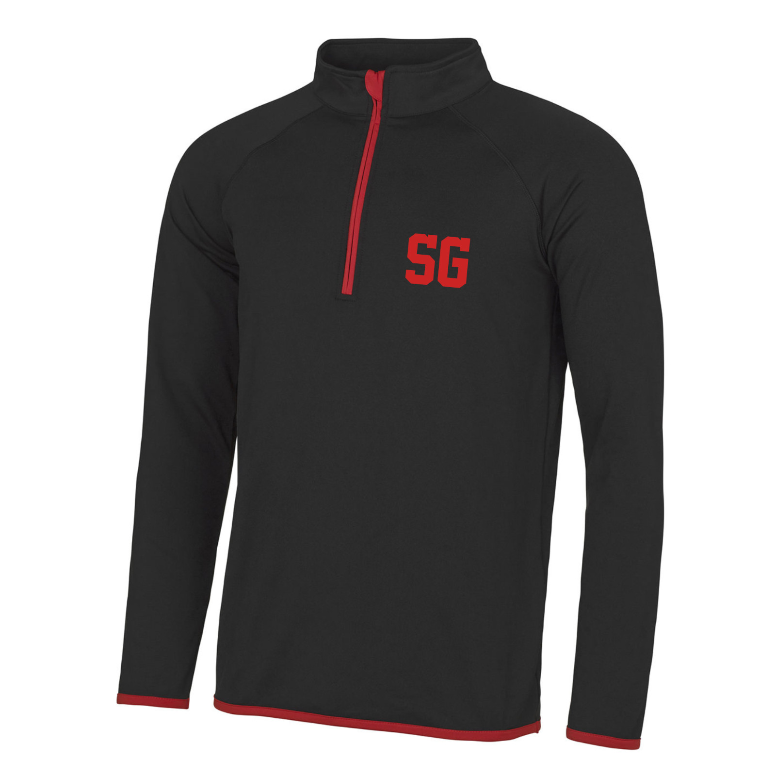 Personalised Initial 1/2 Zip Polyester Sweatshirt Sport Gym Personal Trainer Gif gallery