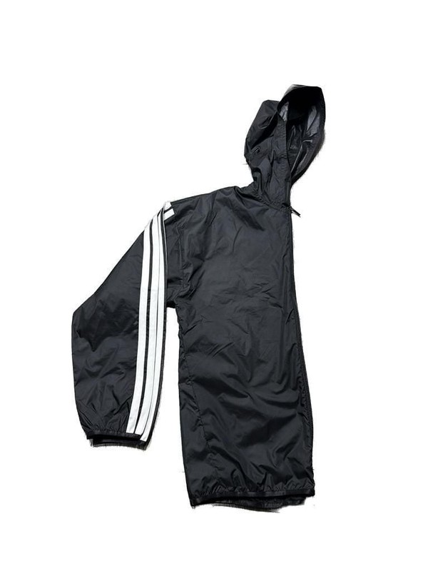adidas Men's Essentials 3-Stripes Woven Windbreaker Jacket Black gallery