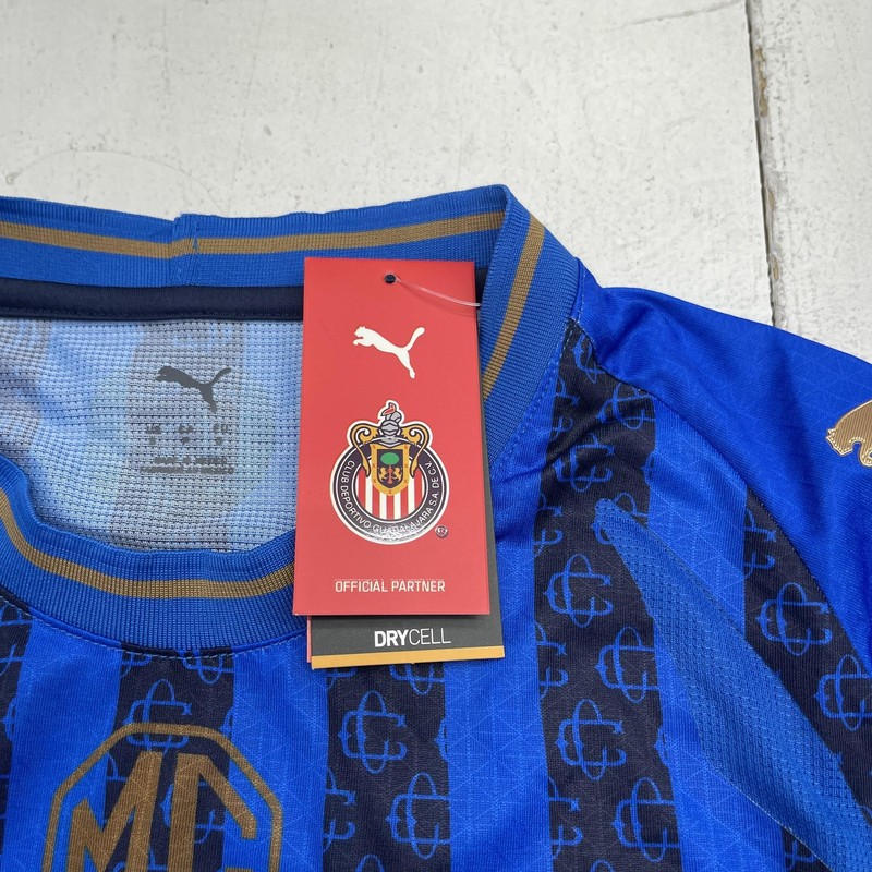 Club Deportivo Guadalajara Jersey Mens Small Blue Liga MX Soccer Puma Caliente gallery