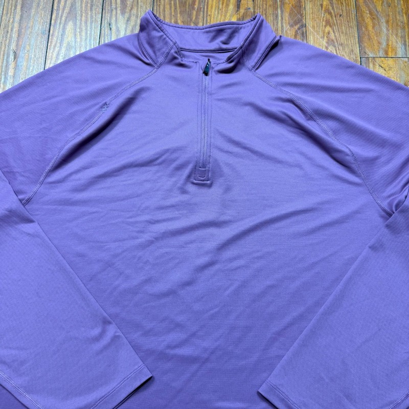 Rhone Quarter Zip Pullover Performance Shirt Mens Size 2XL Purple Stretch gallery