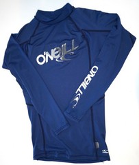 BLUE LONG SLEEVE RASH GUARD COMPRESSION SHIRT SIZE XS