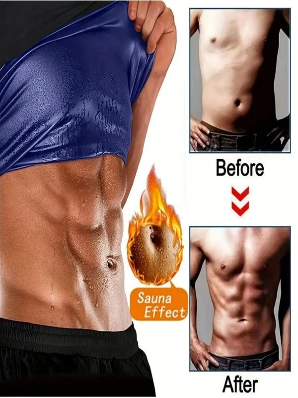 Sweat Sauna Vest Men Weight Loss Sports Waist Trainer Tank Top Body Shaper S-5XL gallery