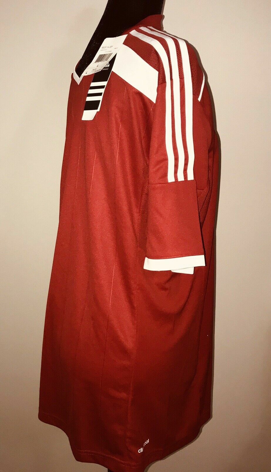 ADIDAS Men's REGI 14 JSY Red / White Jersey Adult Clima Cool NWT gallery