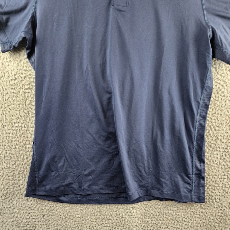 Reebok Short Sleeve Performance Training Polo Shirt Men's M Vector Navy Pullover gallery