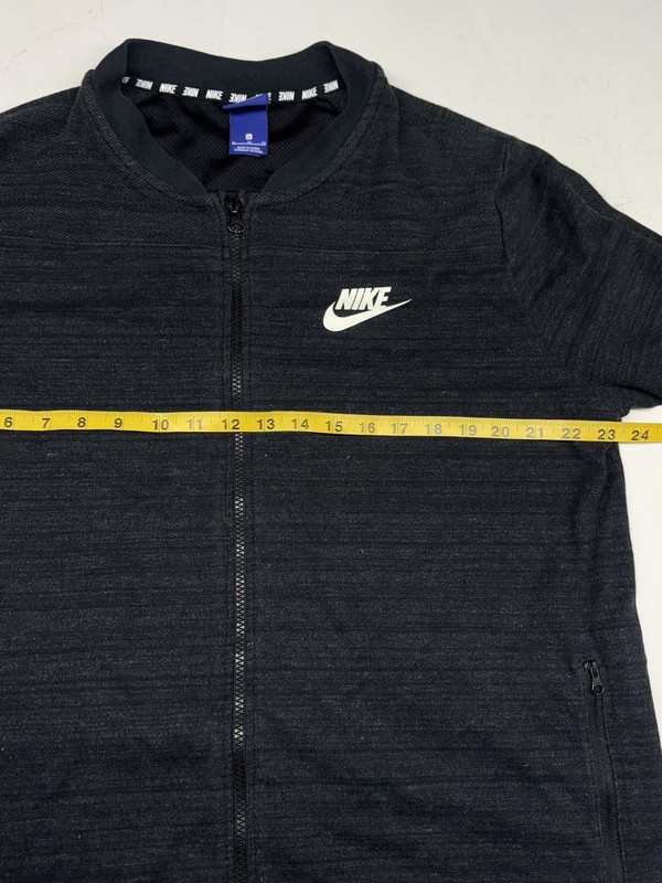 Nike Advanced Knit Full Zip Lightweight Jacket Mens XL Dark Gray 837008-010 gallery