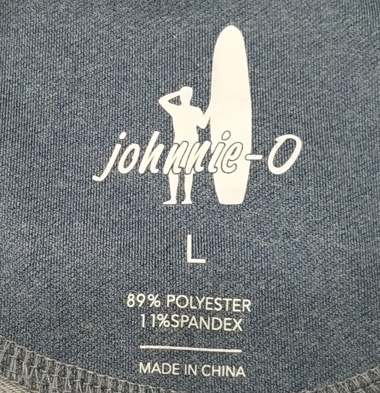 Johnnie O Lammie Prep-formance ¼ Zip Pullover Mens Large Blue Lake Stretch Golf gallery