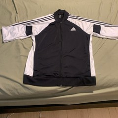 Vintage Adidas Soccer Warm Up Size Xl Black And White