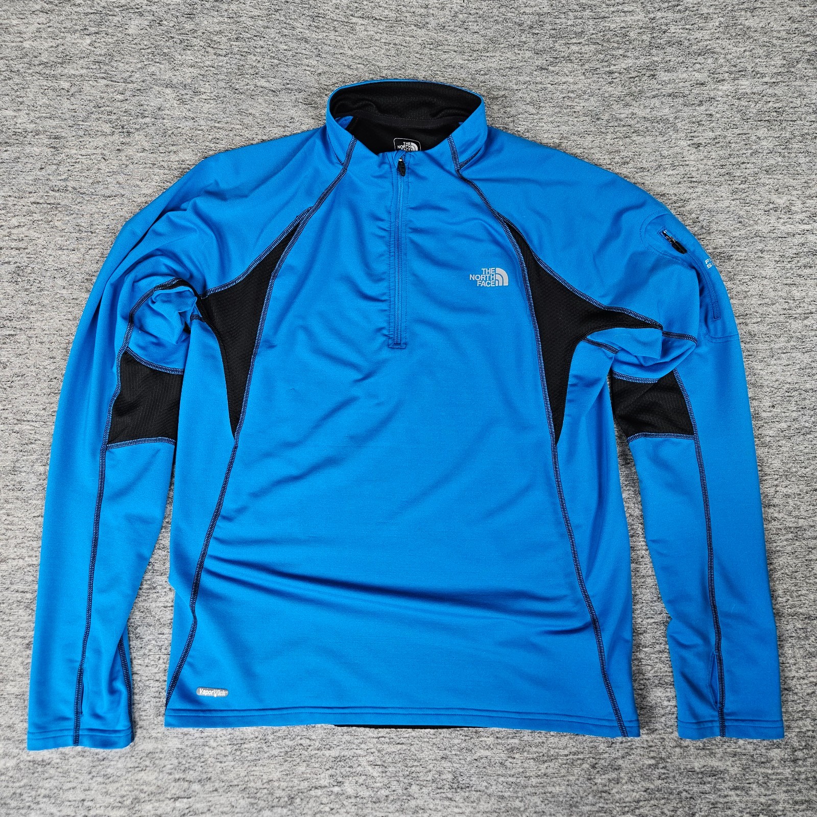 The North Face Flight Series Pullover Mens Medium Blue Black VaporWick 1/4 Zip gallery
