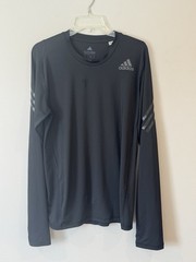 Adidas Men’s Alphaskin Black Climalite Techfit Base Layer Long Sleeve T-Shirt M