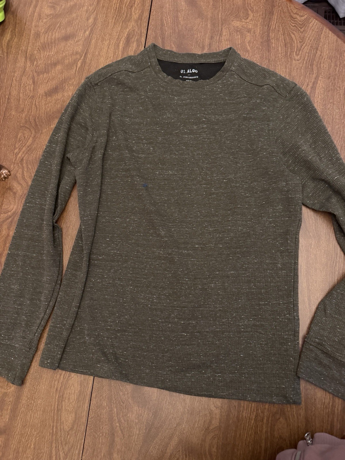 01. ALGO Shirt Mens Large Performance Long Sleeve Quick Dry Athletic UPF 40+ gallery