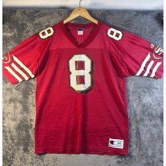 VTG 90s Champion x San Francisco 49ers Steve Young #8 Jersey Size 44 (large) Red