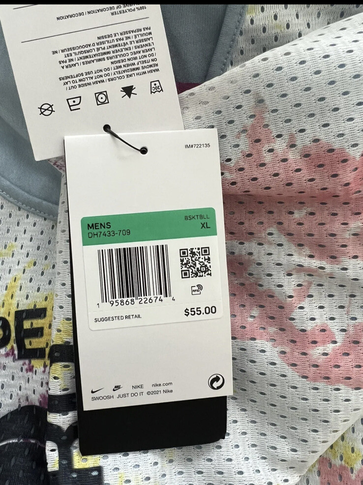 Nike Standard Issue Men’s Reversible Basketball Jersey DH7433-709, Size XL (New) gallery