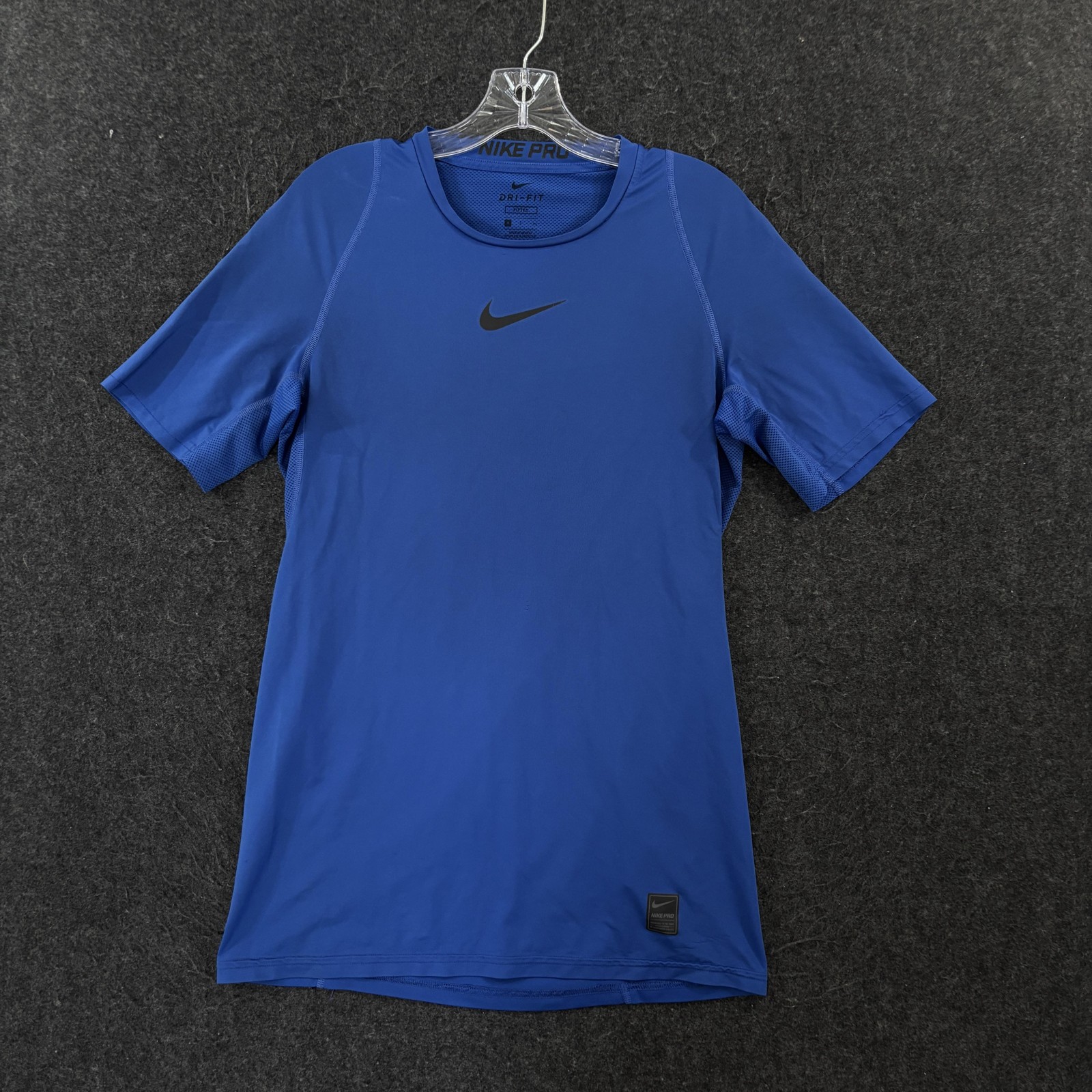 Nike Pro Cool Shirt Men's Small Blue Dri-FIT Fitted Training Running Athletic gallery
