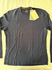 Icebreaker Merino 260 Tech LS Crew Shirt (Mens L) Midnight Navy, new w/ tags