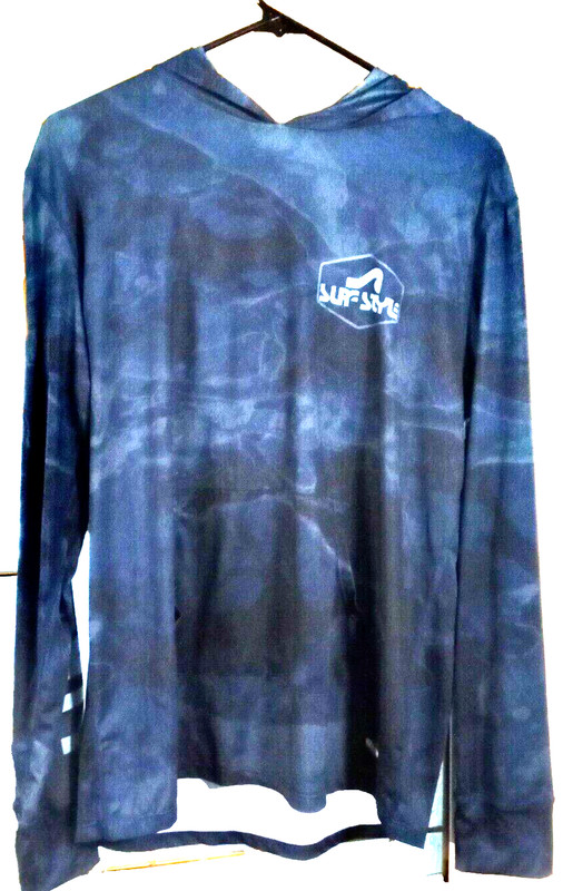 Surf Style Performance size medium UPF 50 multicolor hoody men's NWT gallery